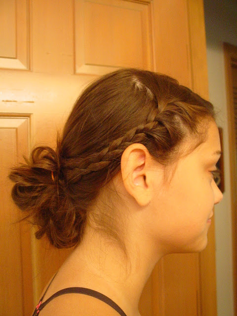 Everday Easy Hairstyles Braids Into A Low Messy Bun