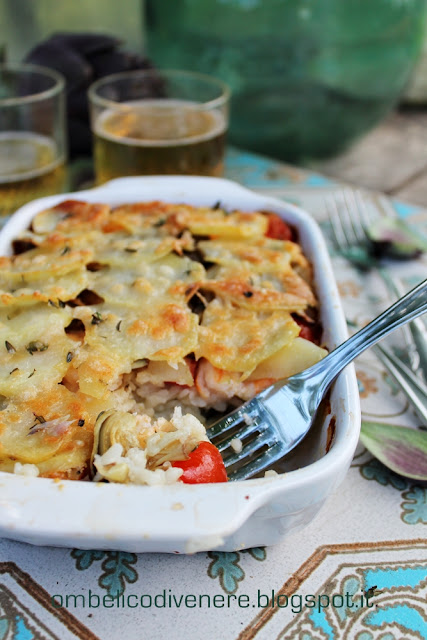  taieddhra alla birra con carciofi e gamberetti 