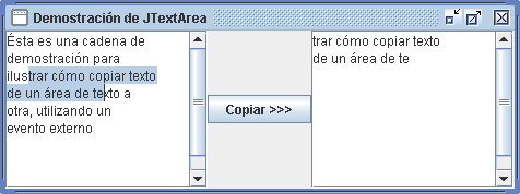 Mundo Java y más.: Uso JTextArea