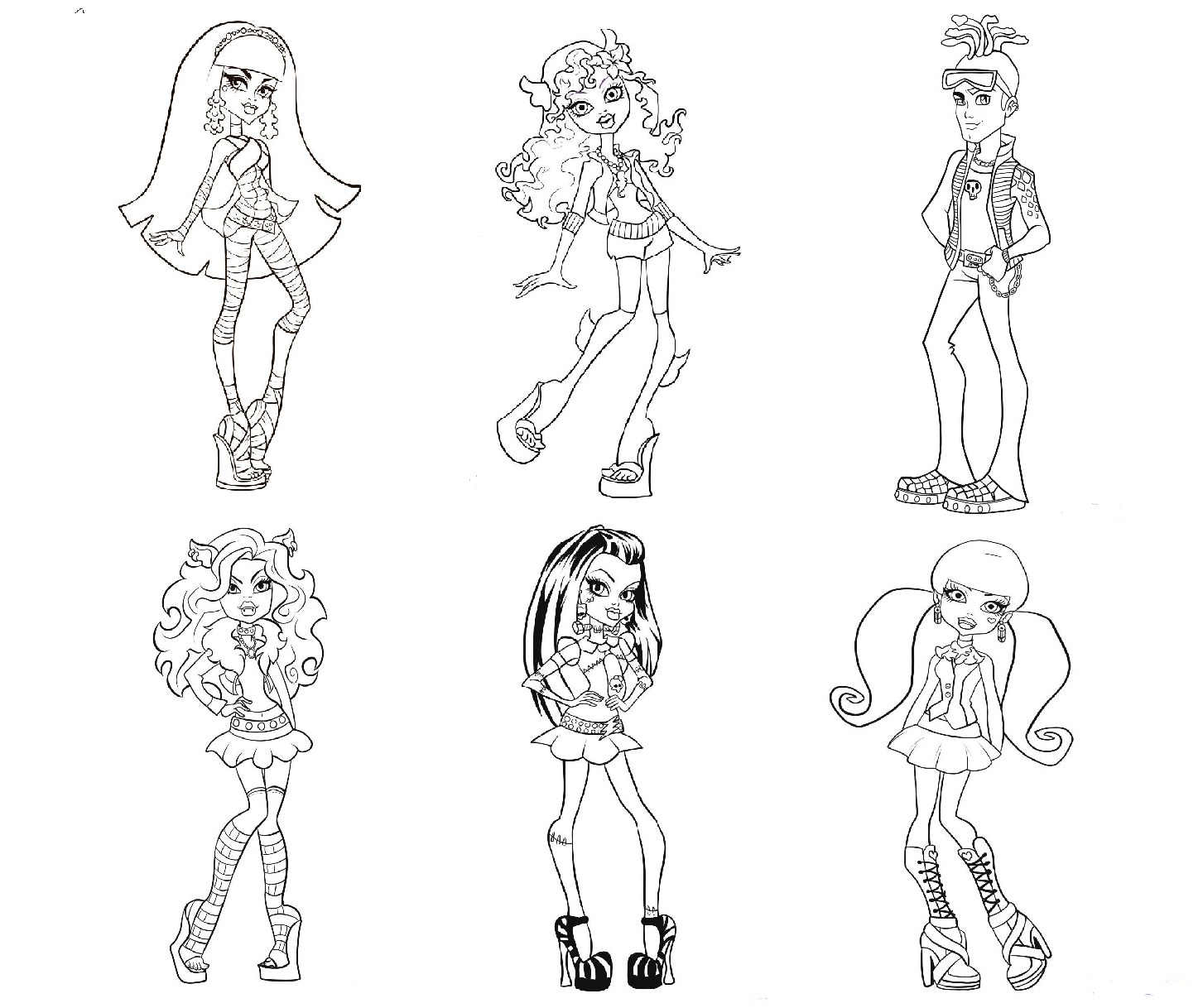 Desenhos para imprimir e colorir Monster High