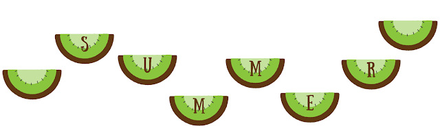 Summer Fruit Garlands - free printable Summer Fruit Garlands - free printable