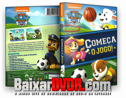Paw Patrol – Começa O Jogo! (2017) DVD-R OFICIAL Paw Patrol – Começa O Jogo! (2017) DVD-R OFICIAL