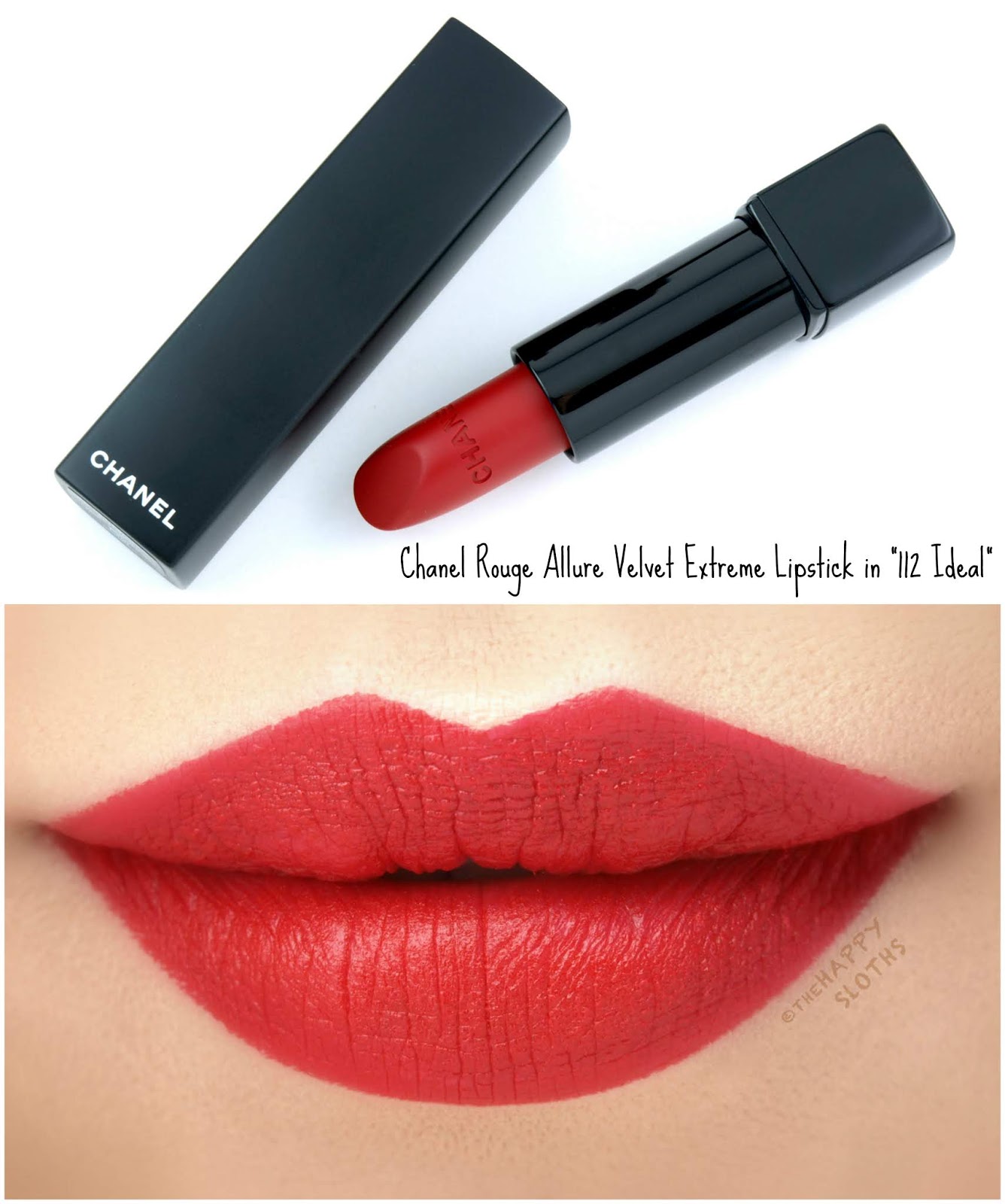 chanel matte red lipstick