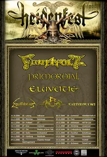 Affiche de la tournée Heidenfest 2008