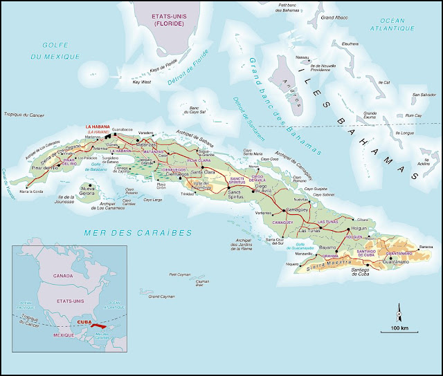 Carte générale de Cuba