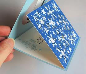 Stampin' Up! Beautiful Blizzard Card Within a Card ~ Fun Fold ~ DOuble Flap Card ~ Stamp of the Month Club Card Kit ~ Christmas ~ www.juliedavison.com