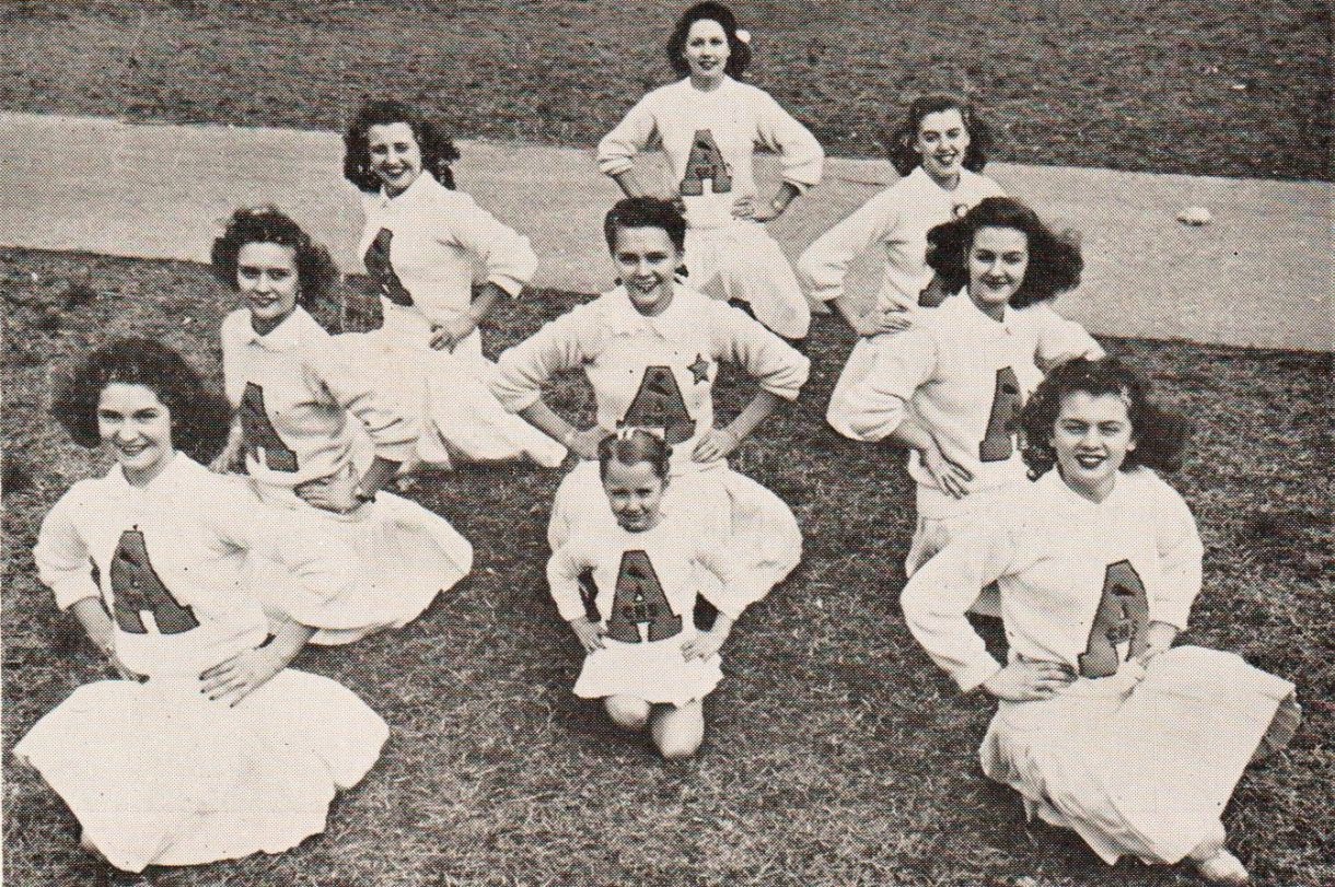 Cradock High School Cheerleaders 1945