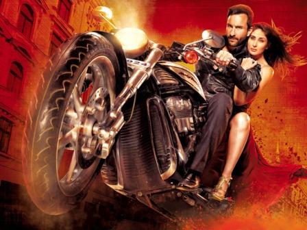 Kareena Kapoor Bike ride Pictures Agent Vinod1 - Kareena Kapoor Agent Vinod New Movie Stills