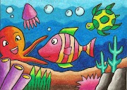 14+ Mewarnai Gambar Ikan Dengan Crayon
