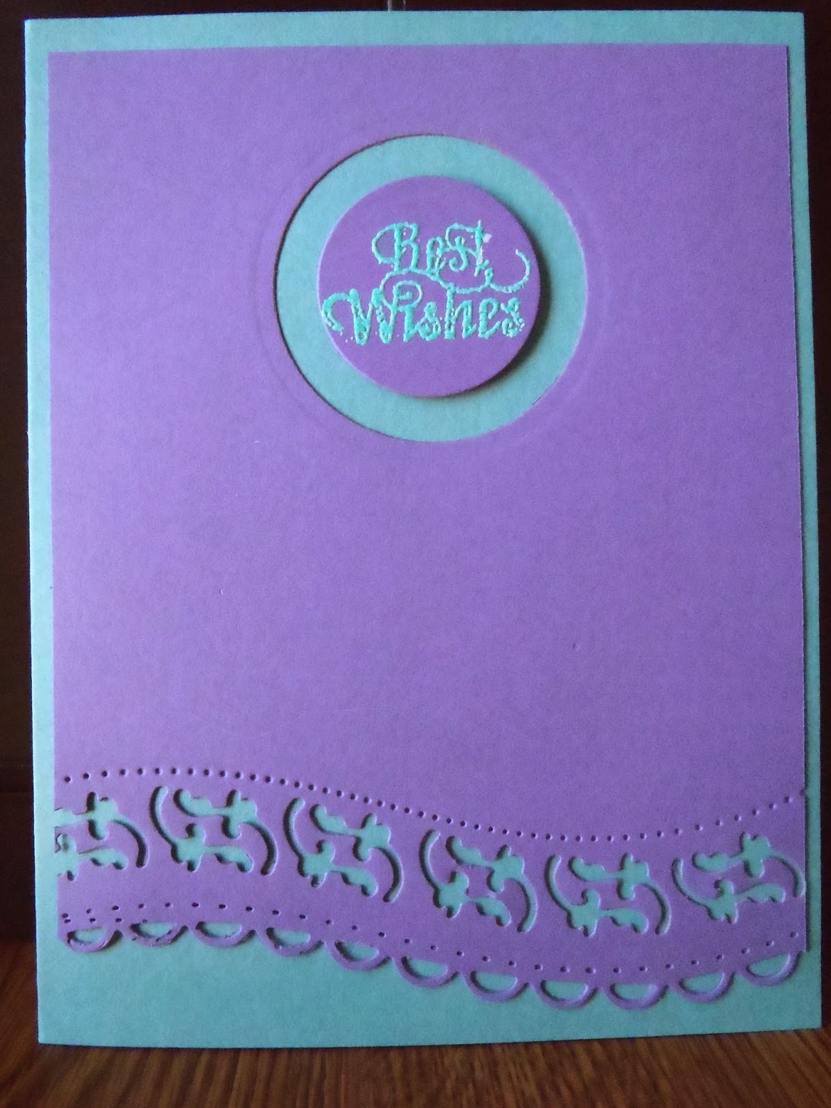 Crafty Card Tricks Die Cut Best Wishes