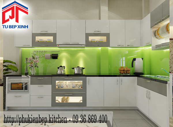 nội thất hiện đại tủ bếp chữ L