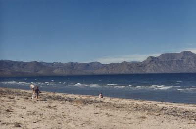 Sea of Cortez on the Baja peninsula Mexico