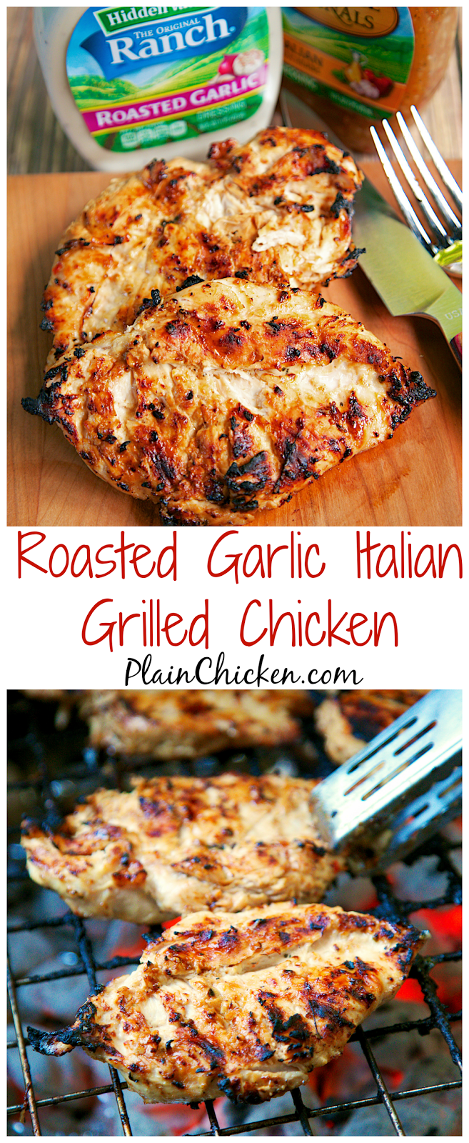 Roasted Garlic Italian Grilled Chicken Plain Chicken