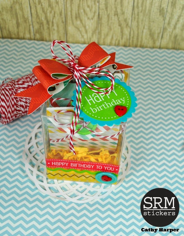 SRM Stickers Blog - by Cathy Harper - #stickers #birthday #box #cards