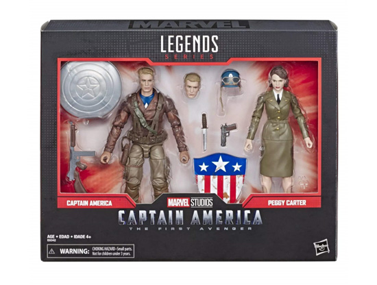 Marvel 80th Anniversary Marvel Legends Captain America and Peggy Carter toys