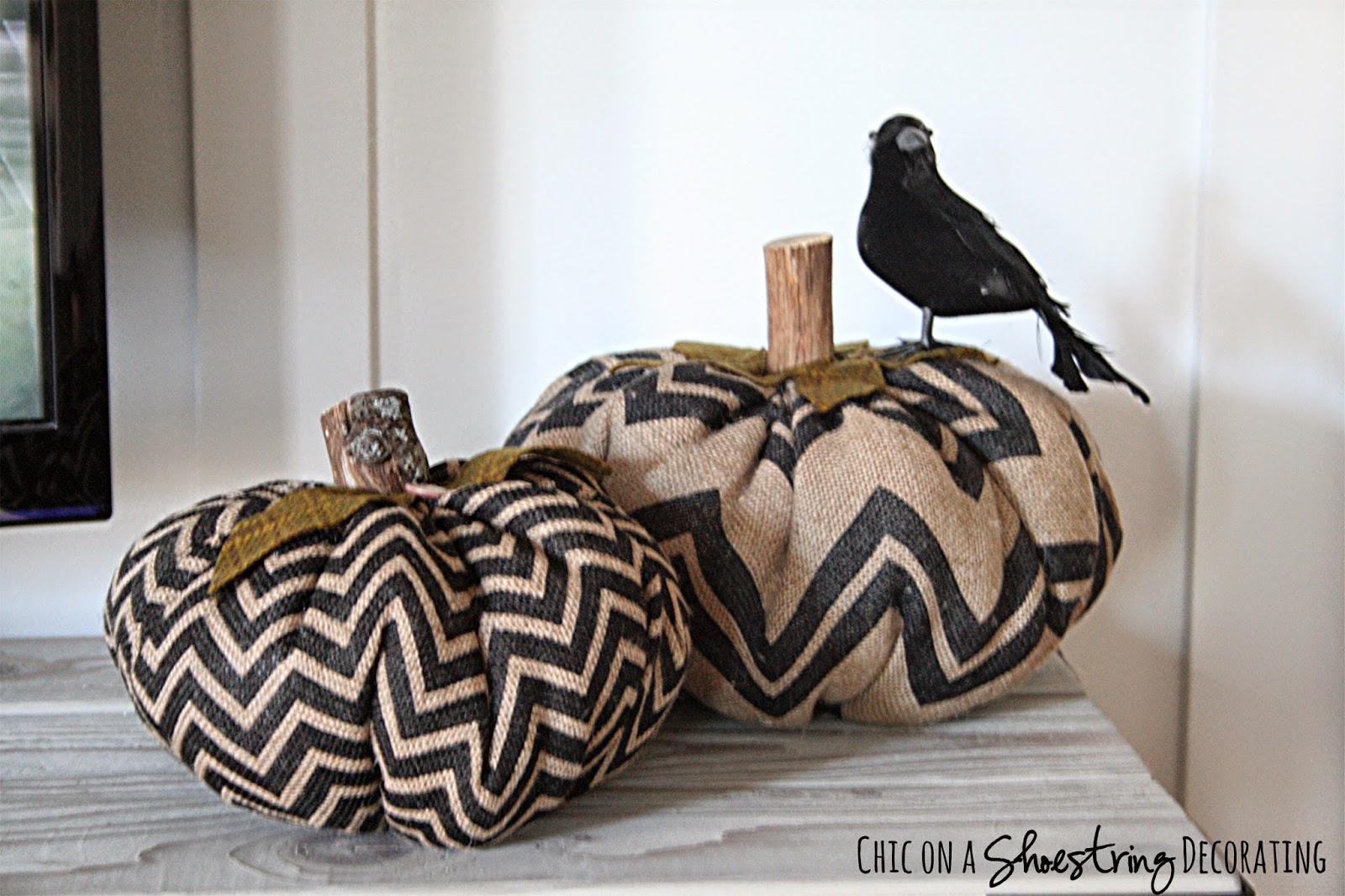 Chic on a Shoestring Decorating Black & Orange Fall Decor