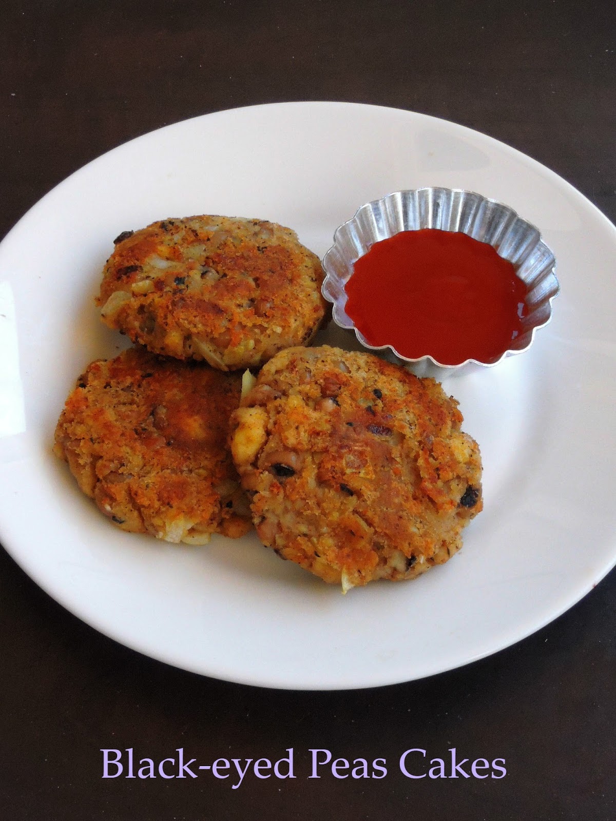 Priya's Versatile Recipes Vegan Blackeyed Peas Cakes/Blackeyed Peas