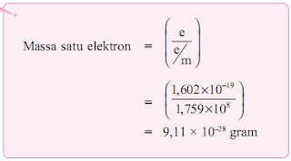 Perhitungan Massa satu elektron