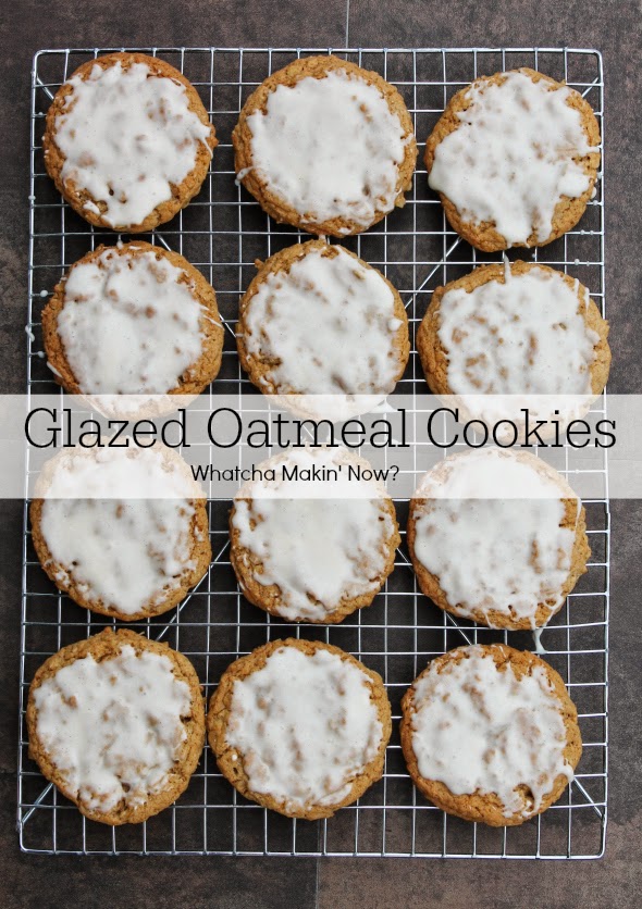 Chewy and Delicious Glazed Oatmeal Cookies