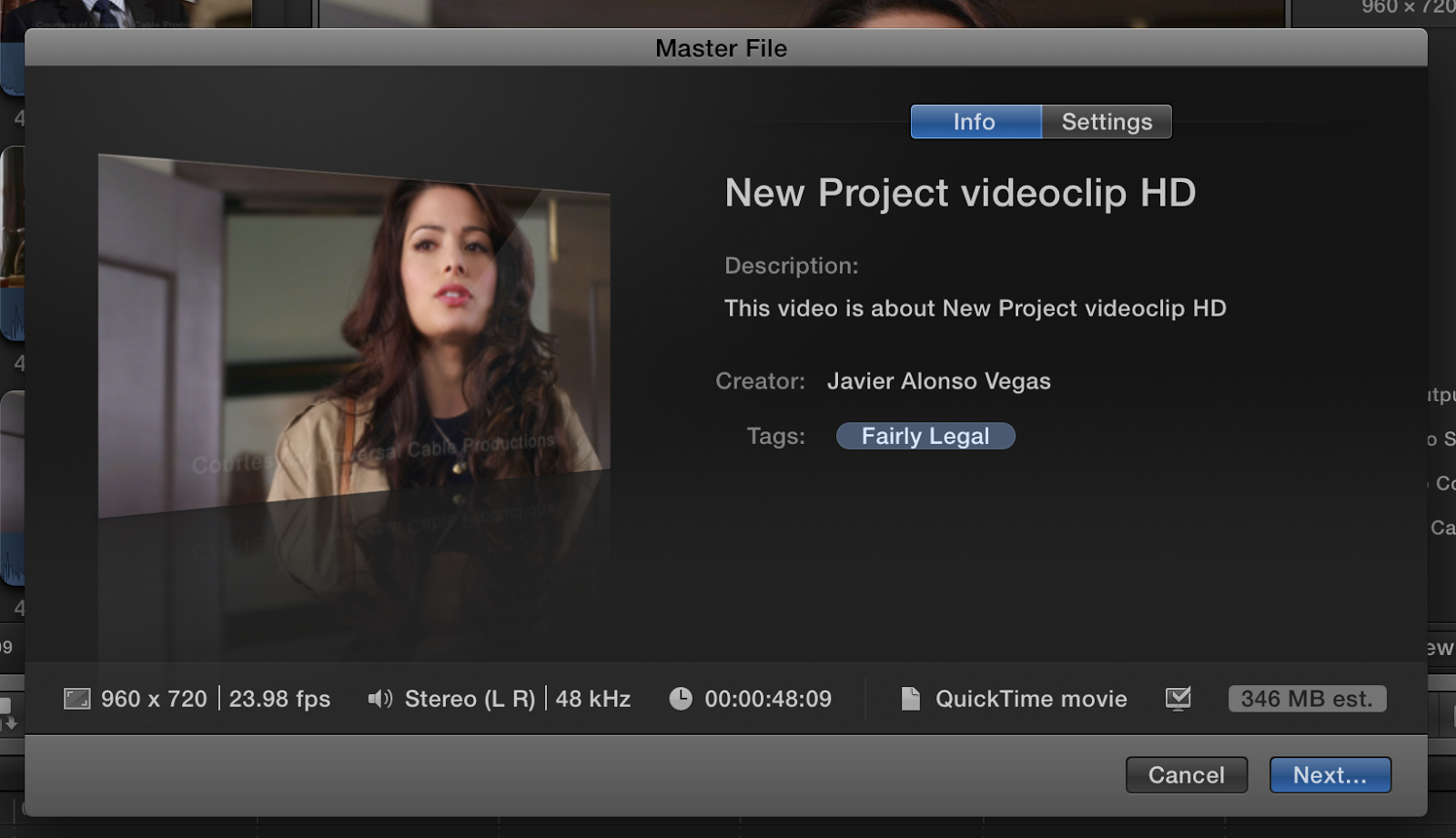 Final Cut Pro Kitchen El formato del Proyecto en Final Cut Pro X, la