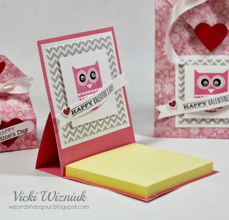 Wizard's Hangout Valentine 3"x3" Postit Note Cover {instructions}