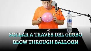 Soplar la vela a través del globo, BERNOULLI PRINCIPLE, Blow the candle through the balloon