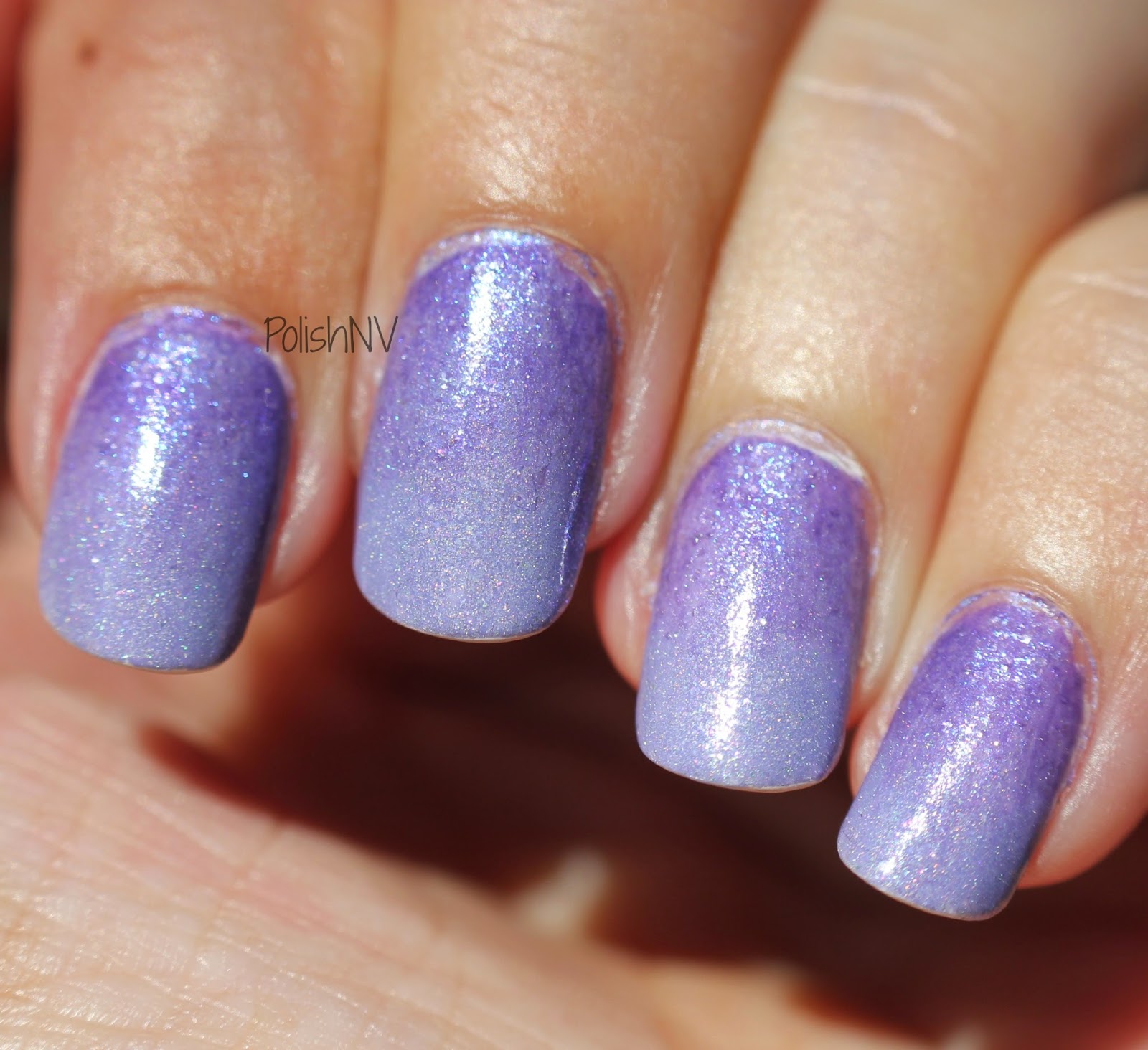 PolishNV Gradient with Picture Polish Amethyst and Eerie