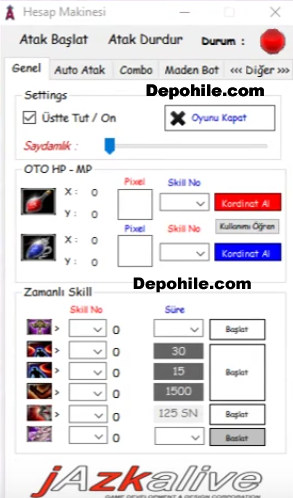 Knight Online Jazkalive Makro Oto Hp,Atak,Maden Bot Hilesi 2018