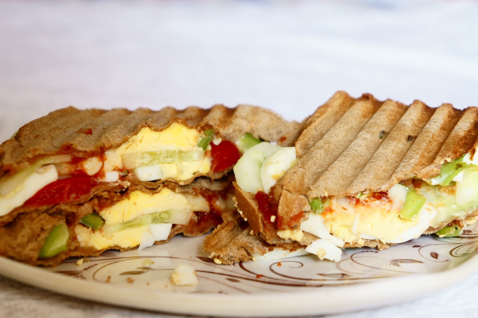 Anisha's Platter Grilled Egg Sandwich