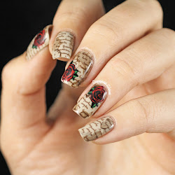 Copycat Claws: Stained Love Letter Nail Stamping