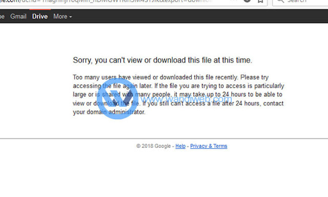 Cara Mengatasi Download Kuota Limit di Google Drive - WandiWeb Cara Mengatasi Download Kuota Limit di Google Drive - WandiWeb