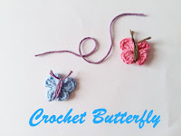 Cómo hacer Apliques de Mariposa a Crochet
