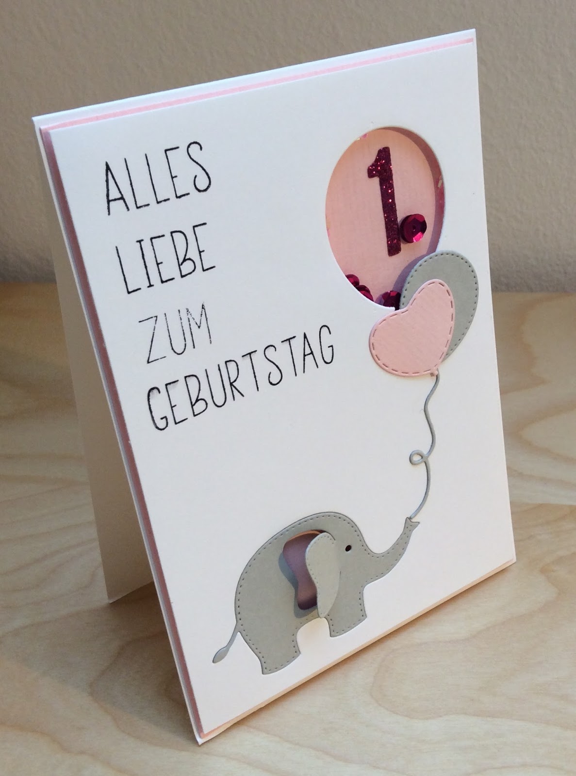 StanzeHerzPapier: Glückwunsch zum 1. Geburtstag