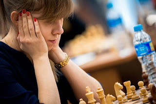 Echecs : la joueuse russe Olga Girya - Photo Nikolay Bochkarev