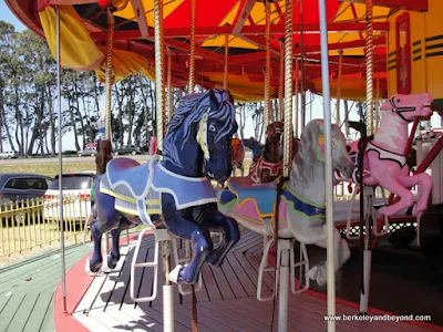 1947 Allan Herschell carousel at Harper Ford dealership in Eureka, California