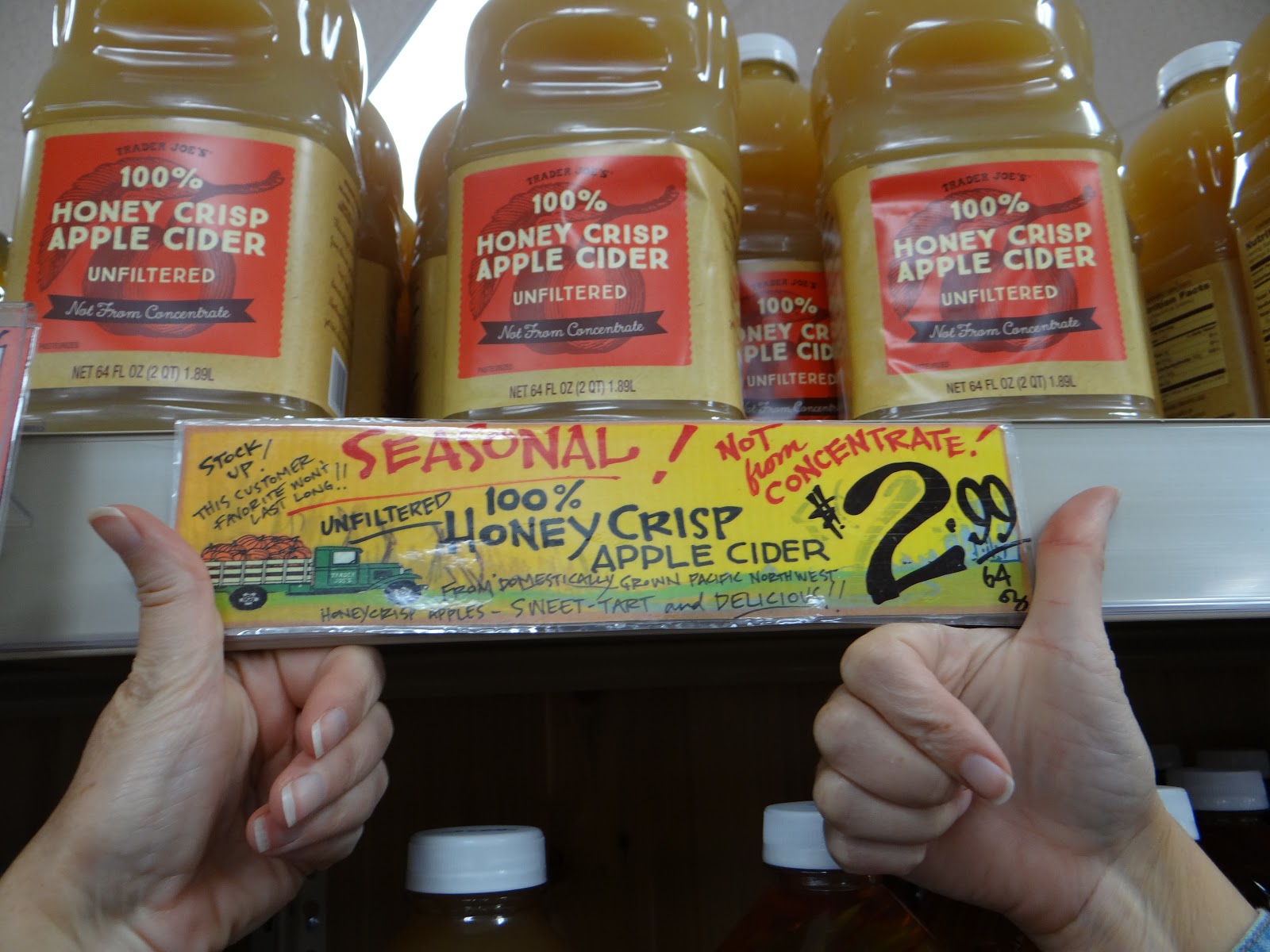 Trader Joe's 365 Honey Crisp Apple Cider is BACK!