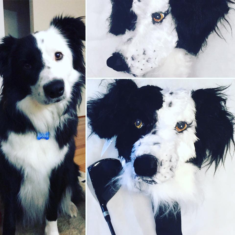 custom dog head covers