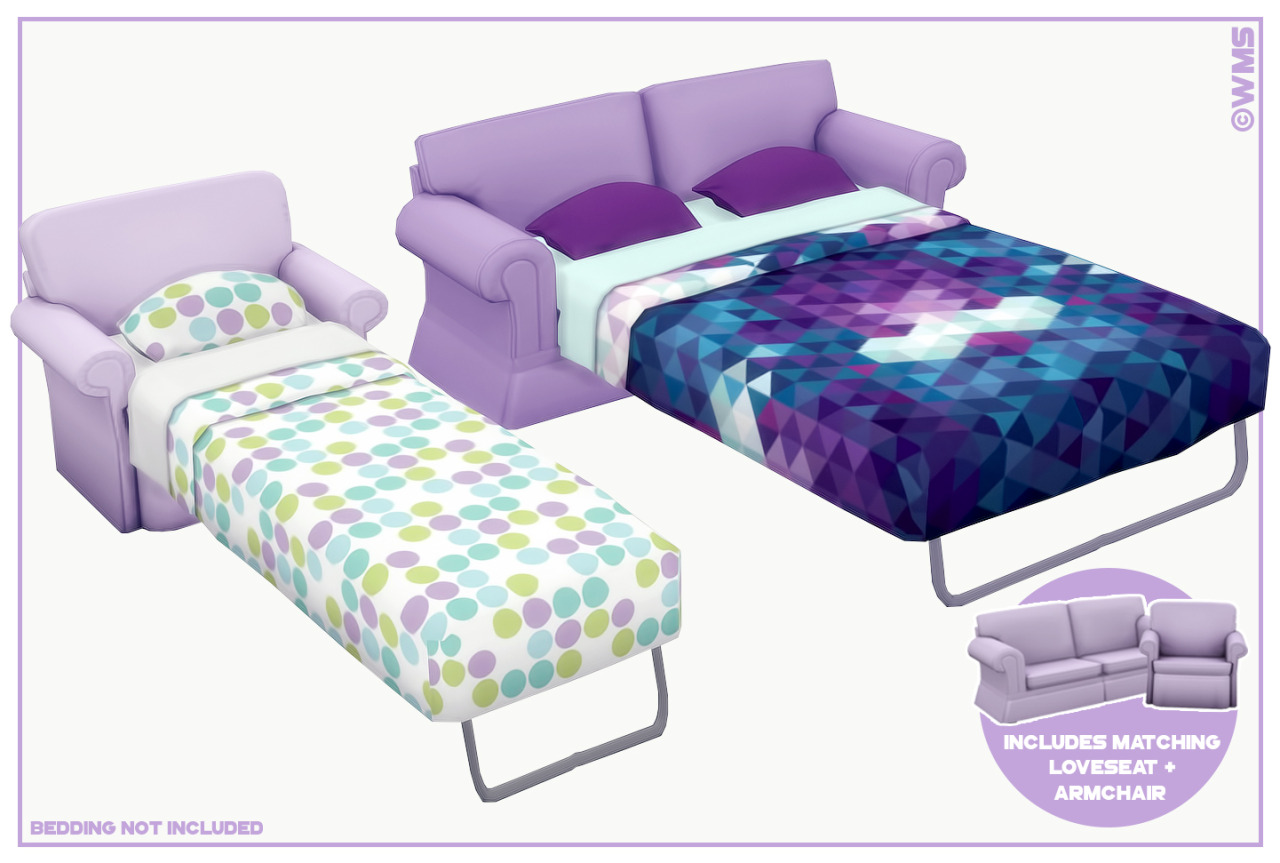 sims 4 working sofa bed
