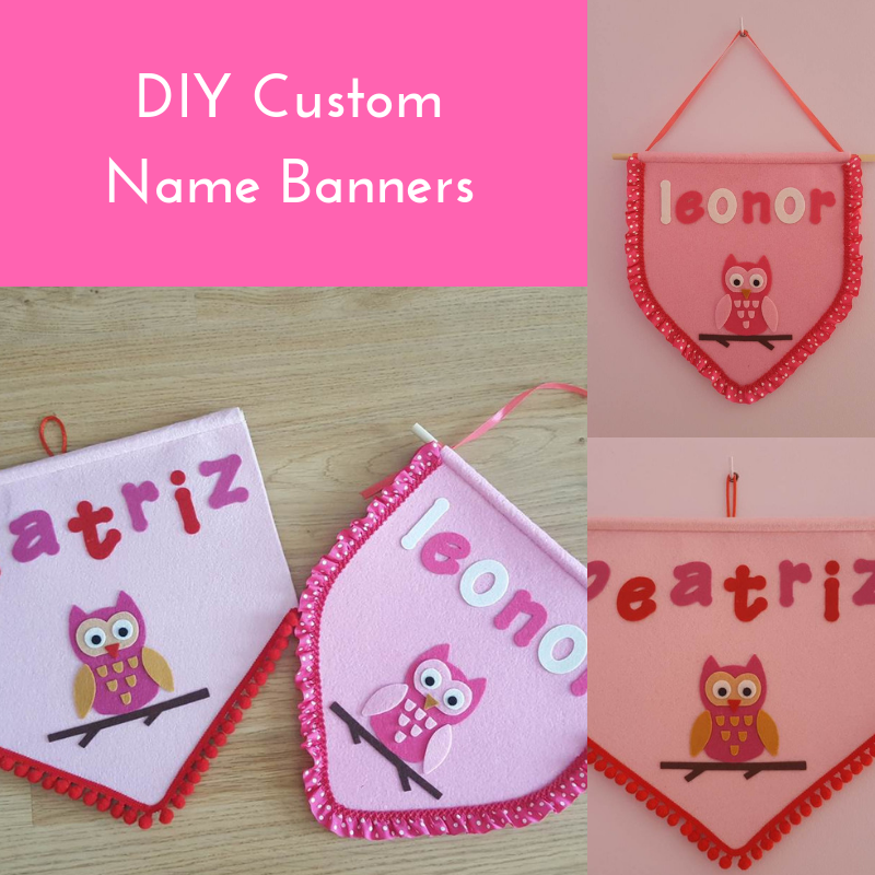DIY custom name banners Keeping it Real