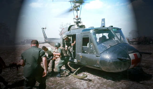 Helicopters at Vietnam War picture