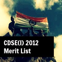 cdse (I)2012 merit list  cdse (I)2012 merit list