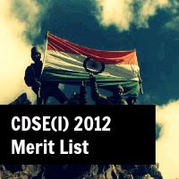 cdse (I)2012 merit list 