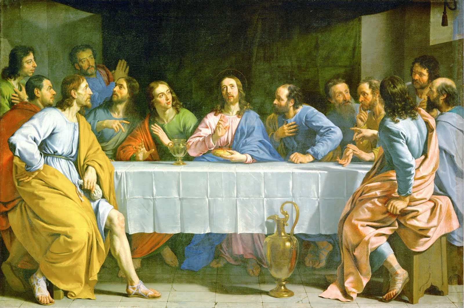 La Petite Cène "The Little Last Supper" 1652 Philippe de Champaigne (1602-1674) Le musée du Louvre