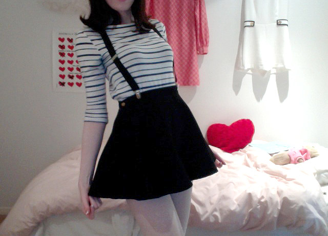 all that is fine: stripes, skirts and suspenders