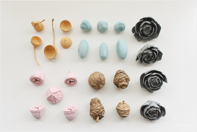 como-decorar-letra-3D-diy-con-frutos-otoño-pintados-spray