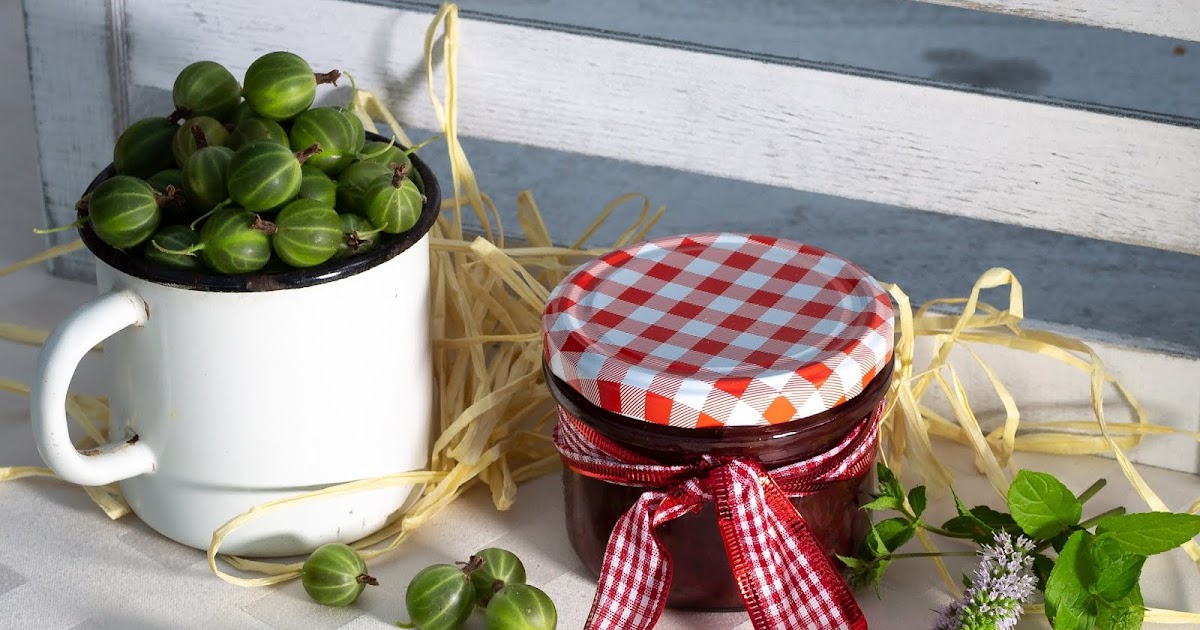 My Mum is the best Cook ever Gooseberry jam with peppermint