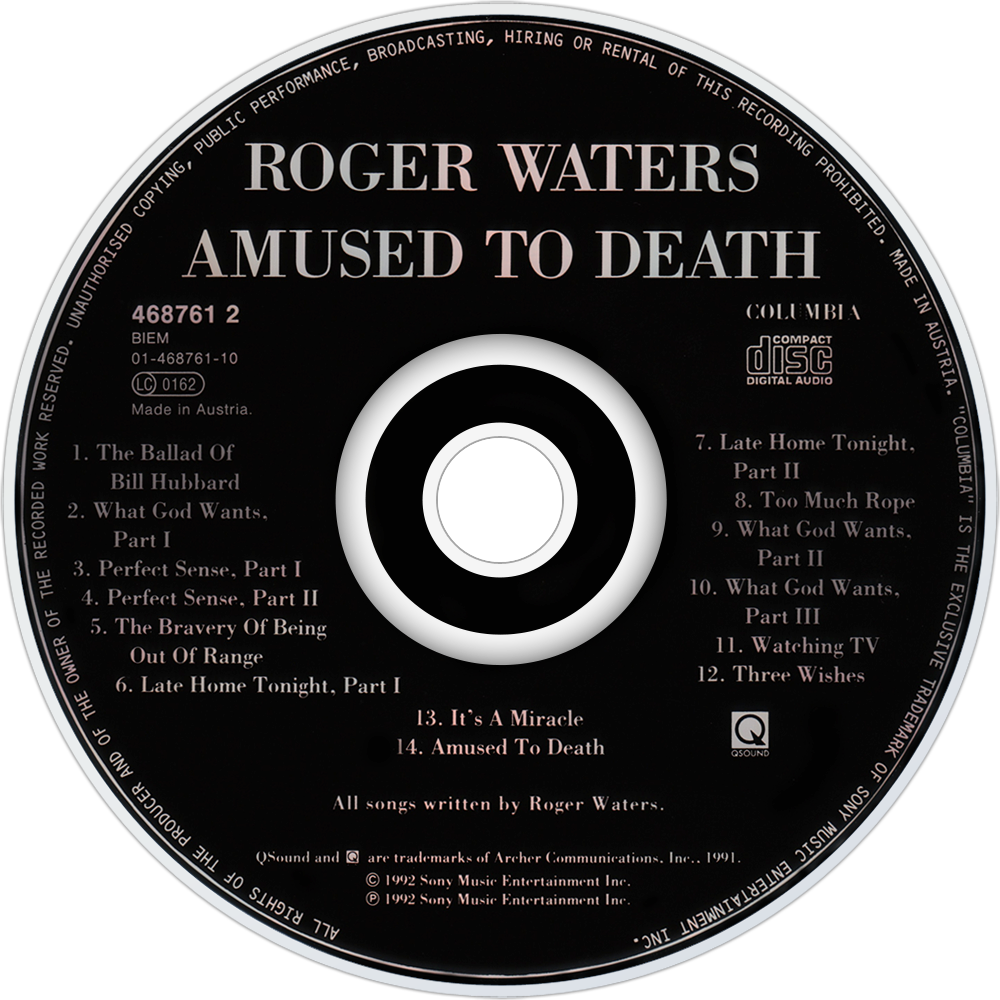 Amused to death. Roger Waters amused to Death 1992. Amused to Death Роджер Уотерс. Roger Waters - amused to Death 1992 обложка альбома. Amused to Death Роджер Уотерс обложка.