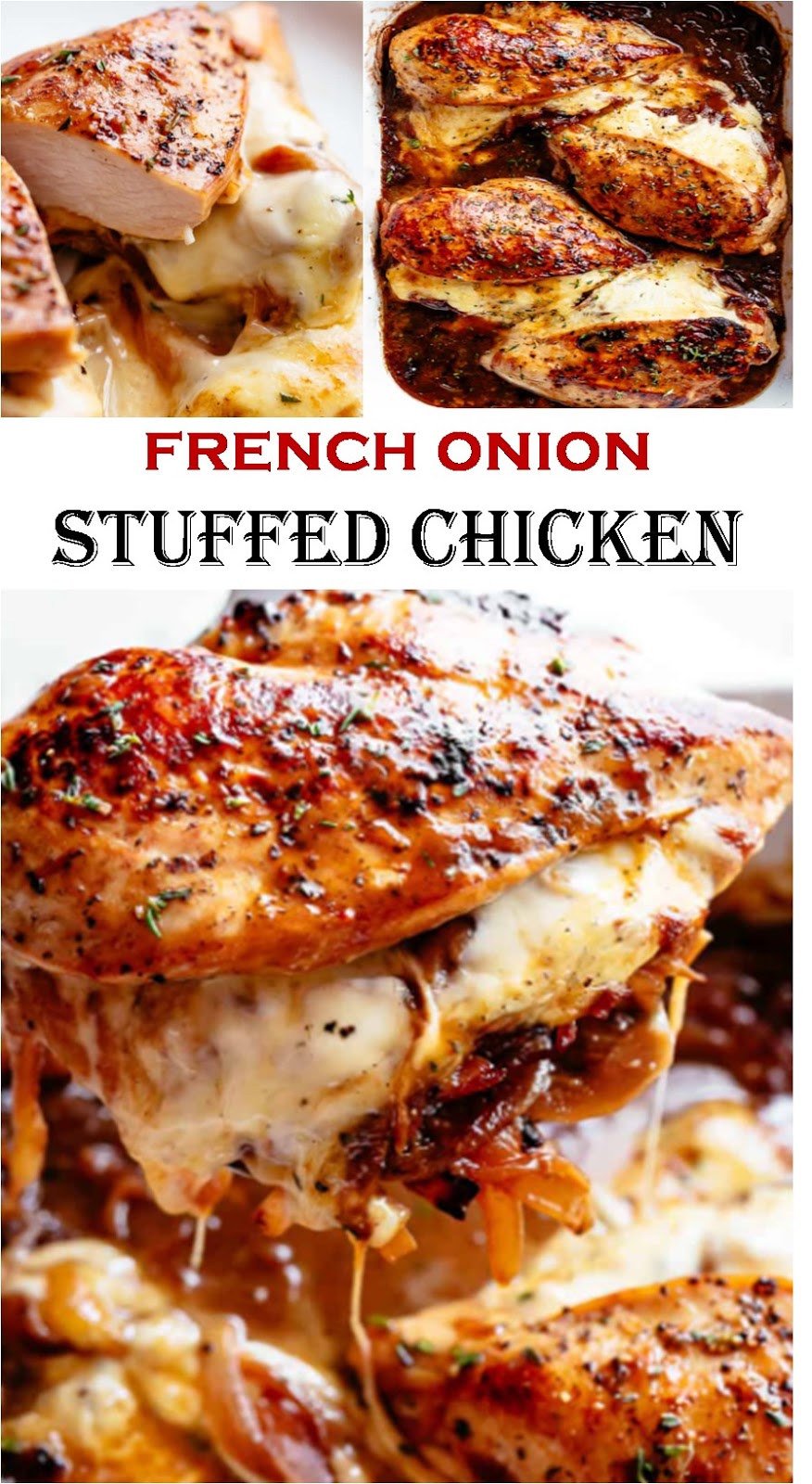 4086 Reviews: THE BEST EVER #Recipes >> french onion stuffed chicken