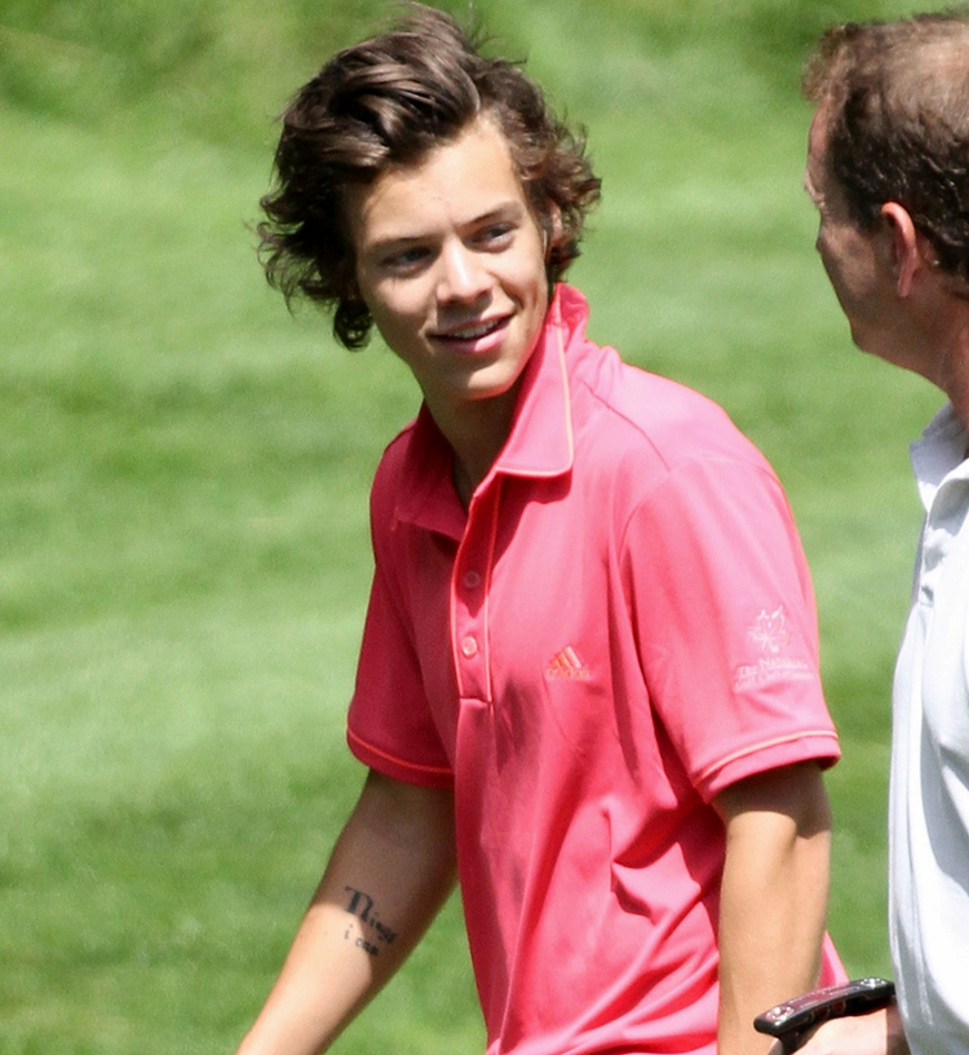 Same rules. Harry Styles playing Golf.