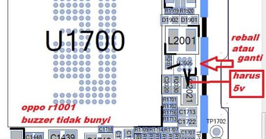 Perbaikan Smartphone Oppo R1001 Buzzer Solution